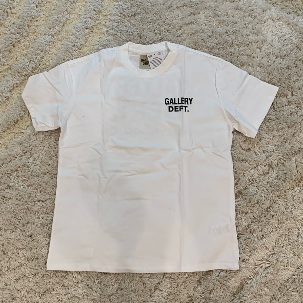 Gallery Dept GD Back Logo White T-Shirt Men’s Size Small / Medium